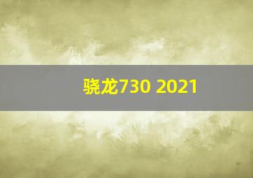 骁龙730 2021